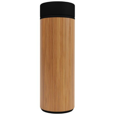 SCX.design D11 500 ml Smart Flasche  aus Bambus mit Leuchtlogo, Holz, Produktbild (1)