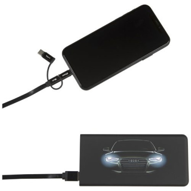 SCX.design P15 5000 mAh Powerbank mit Leuchtlogo, Schwarz, Produktbild, Durchgehend schwarz (2)