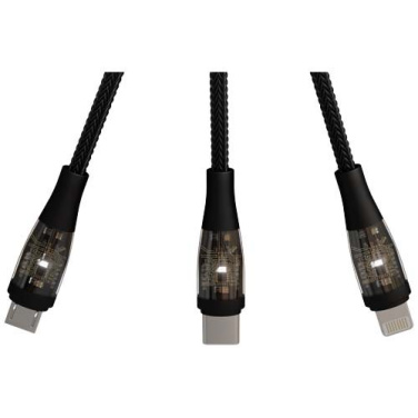 SCX.design C50 100 W/5 A 5-in-1 Schnellladekabel mit Digitalanzeige, Durchgehend schwarz, Produktbild (3)