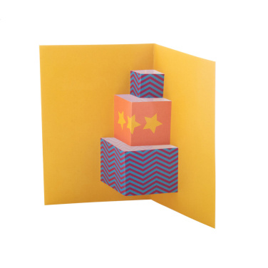 Dimensions – 3D Weihnachtskarte Geschenk, weiß, zusätzliche Produktansicht 4