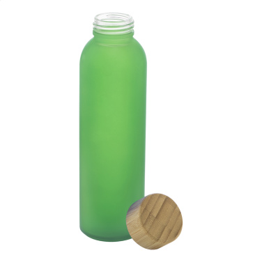 Cloody – Glas-Trinkflasche, grün, zusätzliche Produktansicht 2