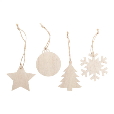 Rosvik – Weihnachtsbaum-Anhänger, Kugel, natur, zusätzliche Produktansicht 4