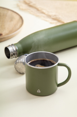 Hossa – Tasse aus recyceltem Edelstahl, grün, zusätzliche Produktansicht 3