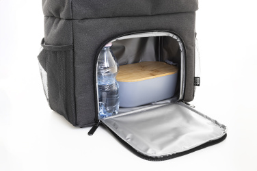 Chilltop – RPET-Kühlrucksack, schwarz, zusätzliche Produktansicht 4
