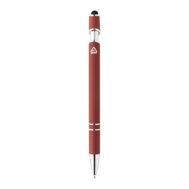 Tonnel Soft – Touchpen-Kugelschreiber, burgund, zusätzliche Produktansicht 2