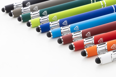 Tonnel Soft – Touchpen-Kugelschreiber, burgund, zusätzliche Produktansicht 4