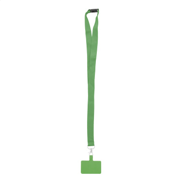 Revent Call – RPET-Handyhalter-Lanyard, grün, zusätzliche Produktansicht 2