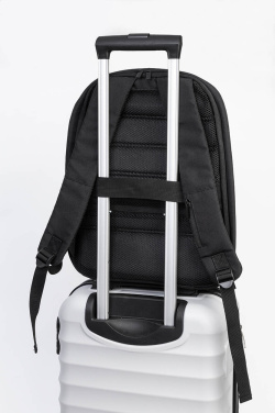 Leland – RPET-Rucksack, schwarz, zusätzliche Produktansicht 4