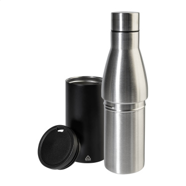 Parbat – 2in1 Flasche und Becher aus RSS, schwarz, zusätzliche Produktansicht 4