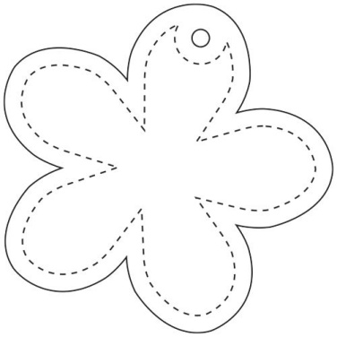 RFX™ H-13 reflektierender TPU-Anhänger Blume – neongelb, Produktbild (2)