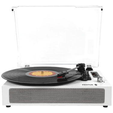 Prixton Studio Luxus Plattenspieler und Musikplayer – weiss, Produktbild, Weiß (1)