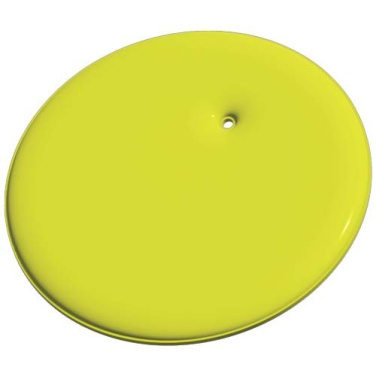 RFX™ H-16 runder, leichter, reflektierender PVC-Anhänger – neongelb, Produktbild (1)