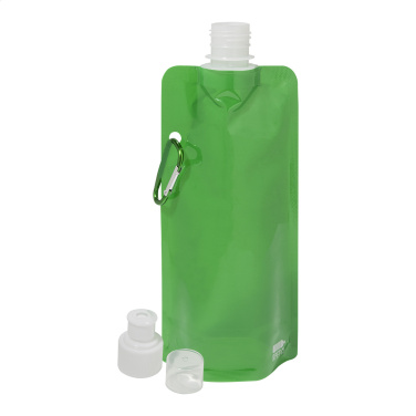 Carabol – Faltbare RPET Flasche, grün, zusätzliche Produktansicht 2