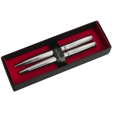Metallset aus Kugelschreiber und Roller ROI, grau, Produktbild (1)