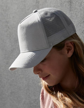 Junior Snapback Trucker, hellgrau/hellgrau - Beechfield (4)
