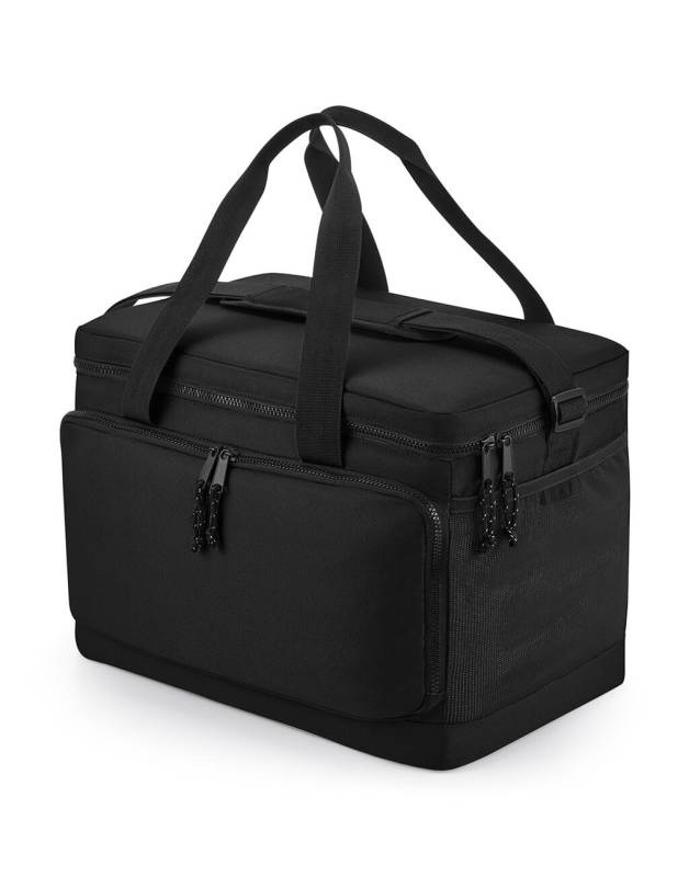 Große, recycelte Kühltasche mit Schultergurt, schwarz - Bagbase (1)