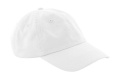 Dad-Cap aus Bio-Baumwolle mit 6 Panels, weiß