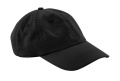 Dad-Cap aus Bio-Baumwolle mit 6 Panels, schwarz