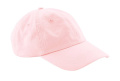 Dad-Cap aus Bio-Baumwolle mit 6 Panels, Puderrosa