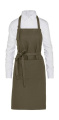 LISBON – Schwere Bio-Latzschürze mit Tasche, olivgrün, Olive