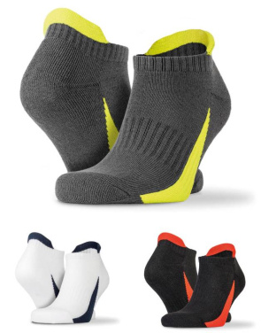 3er-Pack Sneaker-Socken, Grau/Limette - Spiro (2)