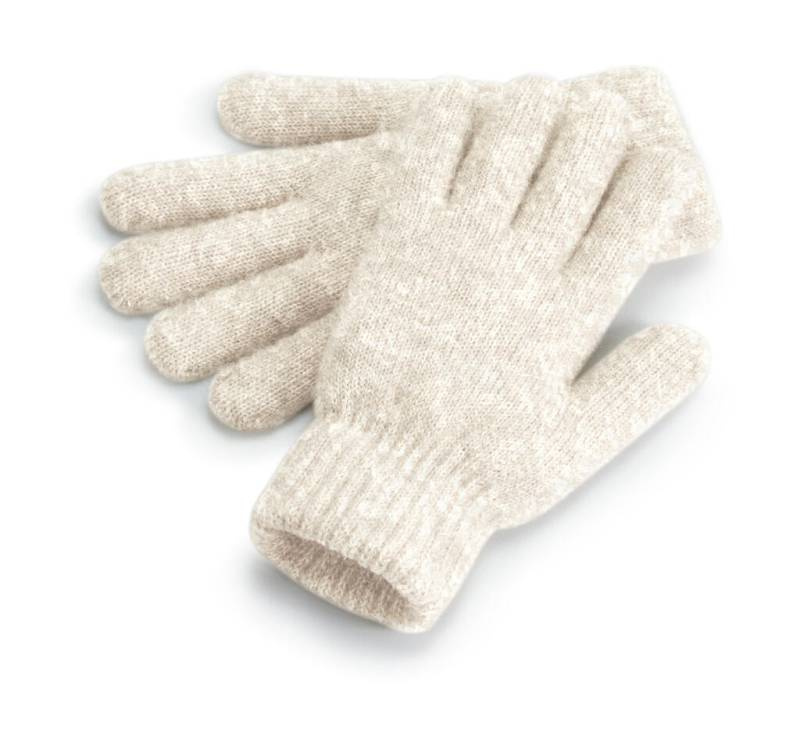 Kuschelige Handschuhe mit gerippten Bündchen, Mandelmergel - Beechfield (1)