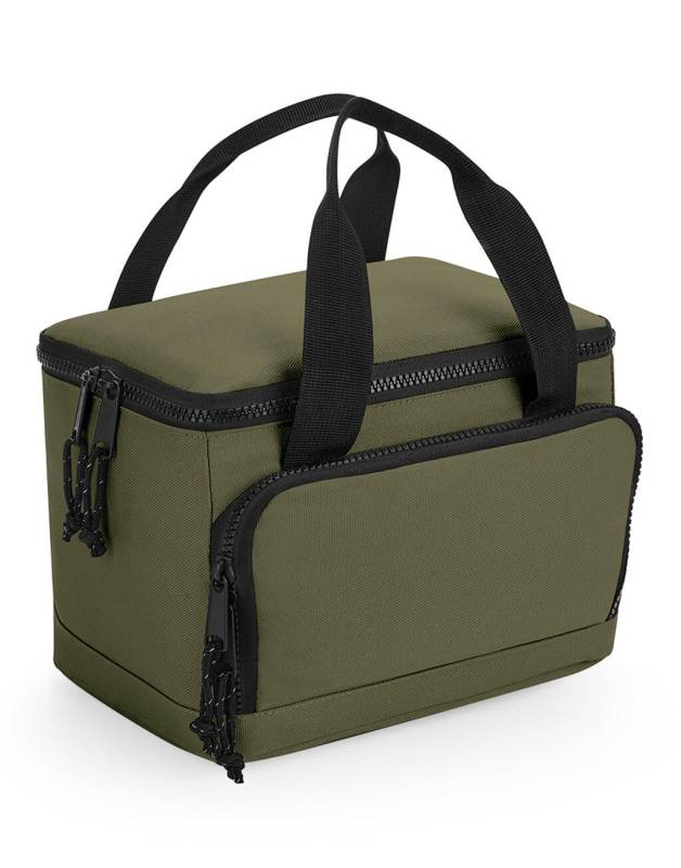 Mini-Kühltasche aus recyceltem Material, militärgrün - Bagbase (1)
