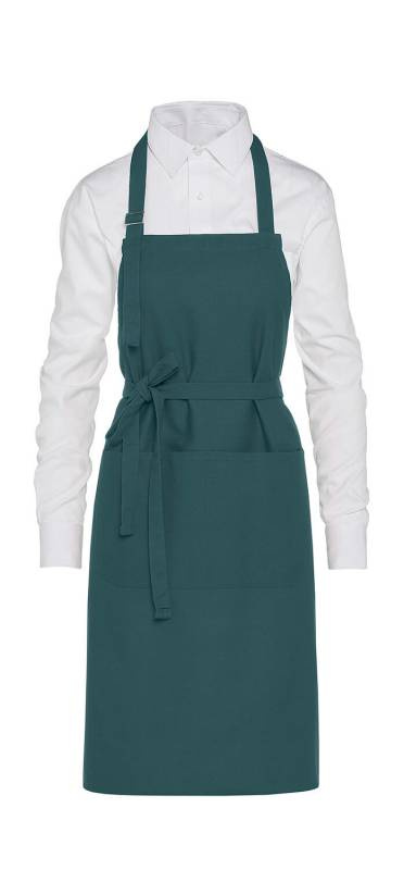 LISBON – Schwere Baumwollschürze mit Tasche, Emaille Blau - SG Accessories - BISTRO (1)