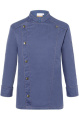 Kochjacke im Jeans-Stil, Vintage Blau
