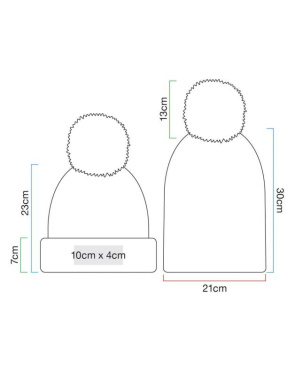 Hygge-Streifenmütze, Blaubeer-Käsekuchen - Beechfield (4)