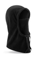 Kapuze aus recyceltem Fleece, schwarz