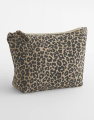Accessoire-Tasche aus Canvas mit Leopardenmuster, Vintage-Leopardenmuster