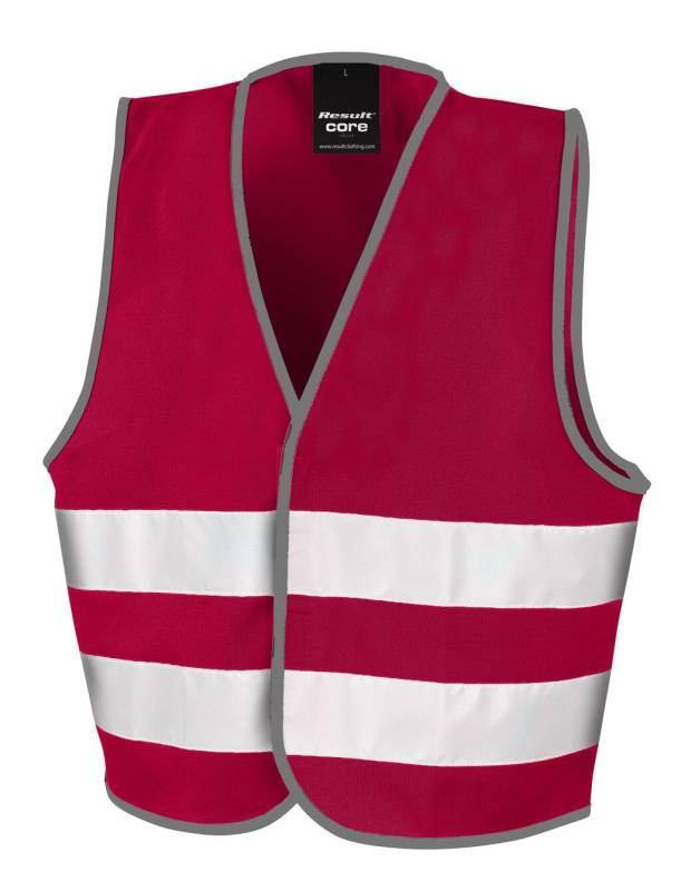 Warnweste für Kinder, bordeauxrot - Result Safe-Guard (1)