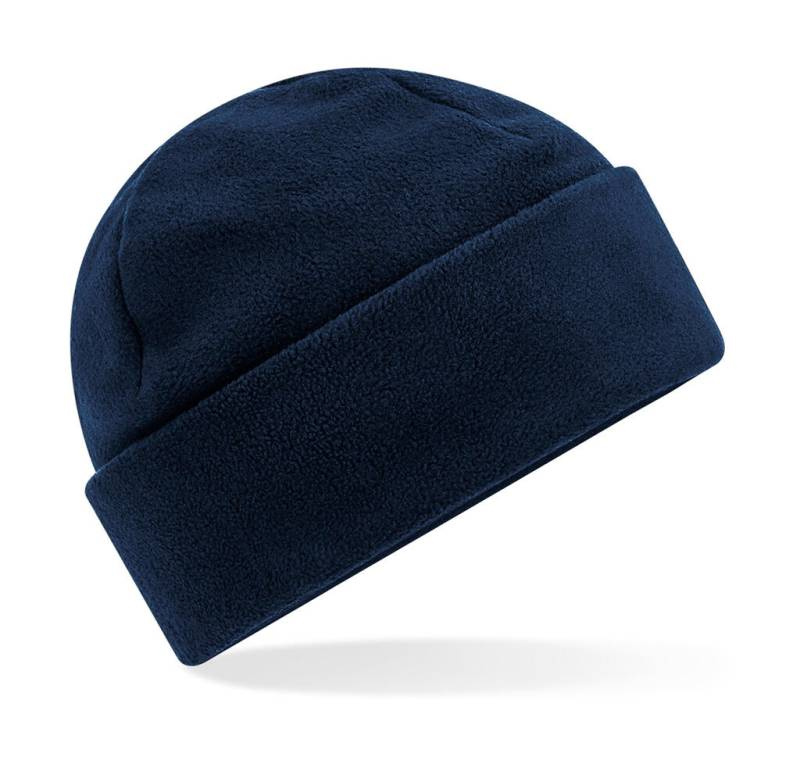 Mütze aus recyceltem Fleece mit Umschlag, französisches Marineblau - Beechfield, Französische Marine (1)
