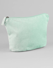 Stückgefärbte Accessoire-Tasche, Vintage Aqua