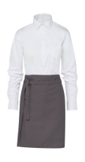 BRÜSSEL Kurze Bistro-Schürze, grau