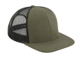 Original Flat Peak 6 Panel Trucker, Olivgrün/Schwarz