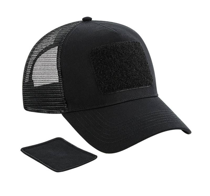 Patch Snapback Trucker, schwarz - Beechfield (1)
