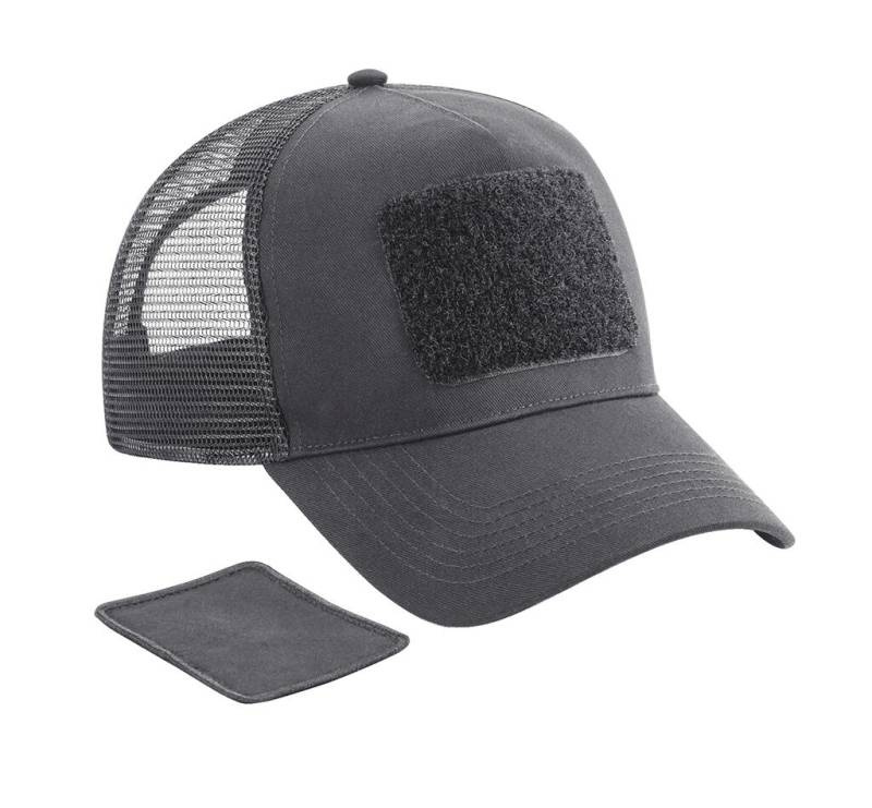 Patch Snapback Trucker, Graphitgrau - Beechfield (1)