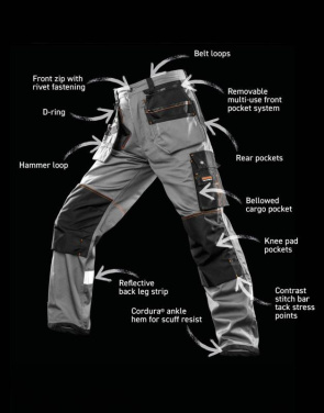 X-OVER Schwere Hose, grau/schwarz - Result Work-Guard (3)