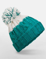 Apres Beanie, Smaragdgrün/Zartweiß
