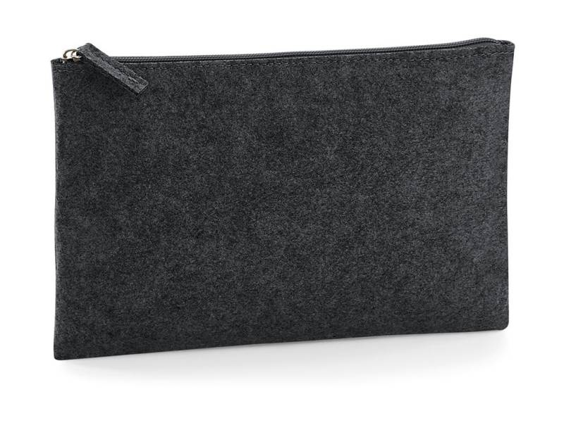 Filz-Zubehörbeutel, Holzkohle-Melange – Bagbase (1)