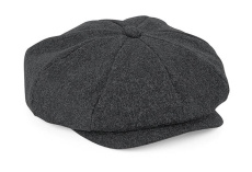 Melton Wool Baker Boy, Holzkohlemerel