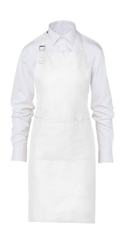 LISBON Latzschürze aus 100 % Baumwolle, weiß – SG Accessories - BISTRO