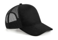 Wildleder-Snapback-Trucker, schwarz
