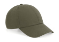 6-Panel-Kappe aus Bio-Baumwolle, Olivgrün