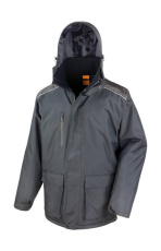 Vostex Work-Guard Langer Mantel, schwarz