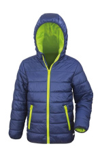Junior/Jugendliche Soft Padded Jacket, Marineblau/Limette