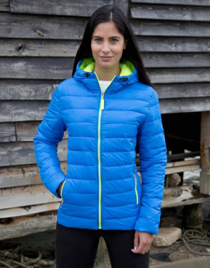Damen-Kapuzenjacke „Snow Bird“, marineblau/gelb – Result Urban (2)