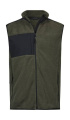 Berg-Fleece-Bodywarmer, Dunkelgrün/Schwarz